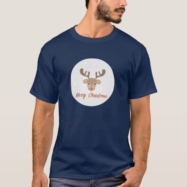 Rudolph Merry Christmas T-Shirt (Front)