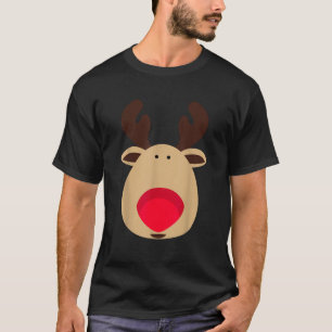 RUDOLPH Red Nose Reindeer  Santa Christmas  T-Shirt