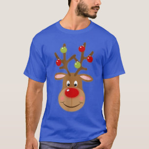 RUDOLPH Red Nose Reindeer Santa Christmas T-Shirt