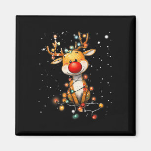 Rudolph Red Nose Santa Claus's Reindeer Christmas Magnet