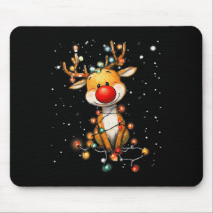 Rudolph Red Nose Santa Claus's Reindeer Christmas Mouse Mat