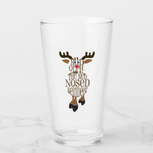 Rudolph Reindeer Glass