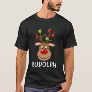 Rudolph Reindeer Shirt For Kids Set Of 9 Christmas
