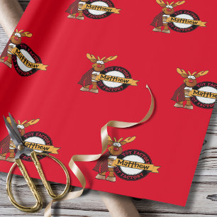 Rudolph Special Delivery Christmas Toy Child's Wrapping Paper