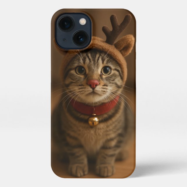 Rudolph the Cat iPhone 13 Case (Back)