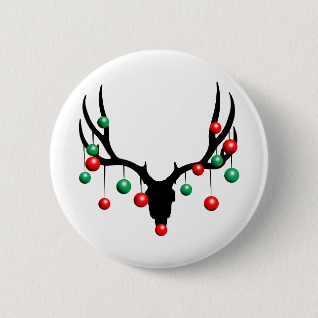 Rudolph the Dead Nosed Reindeer 6 Cm Round Badge (Front)