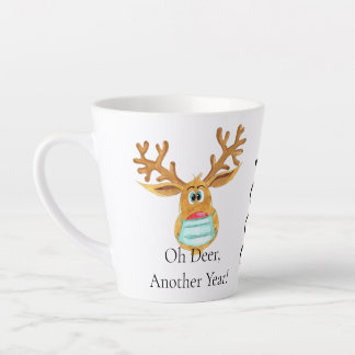 Rudolph the Face Masked Reindeer Latte Mug