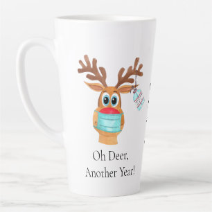 Rudolph the Face Masked Reindeer Latte Mug