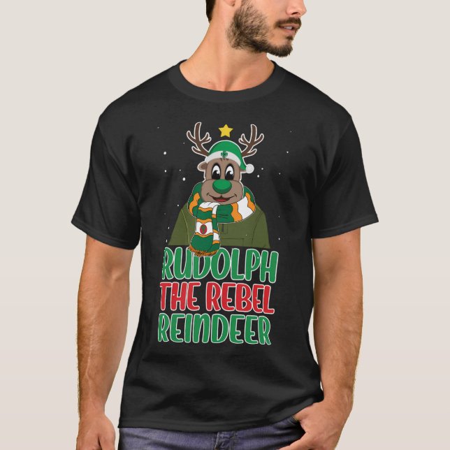 Rudolph The Rebel Reindeer T-Shirt (Front)