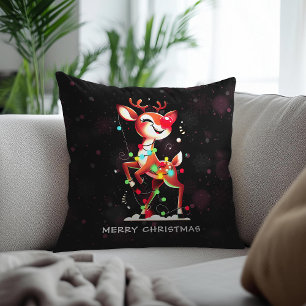 Rudolph The Red Nose Reindeer Christmas Cushion