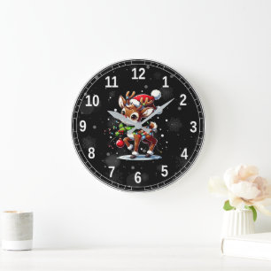 Rudolph The Red Nose Reindeer Christmas Large Clock
