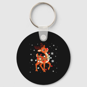 Rudolph The Red Nose Reindeer For Kids And Christm Key Ring