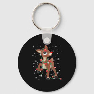 Rudolph The Red Nose Reindeer For Kids And Christm Key Ring