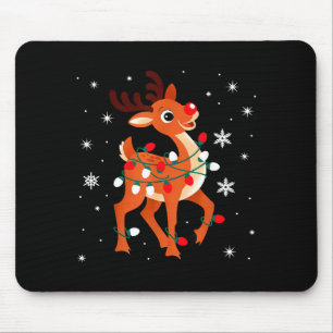 Rudolph The Red Nose Reindeer For Kids And Christm Mouse Mat