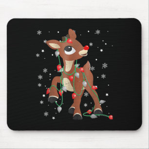 Rudolph The Red Nose Reindeer For Kids And Christm Mouse Mat
