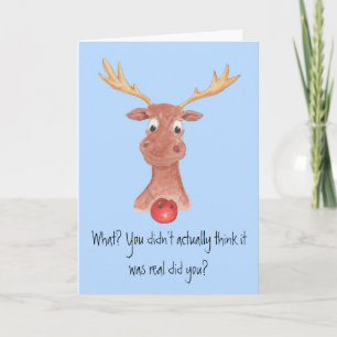 Rudolph the Red Nosed Reindeer Christmas Card