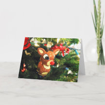 Rudolph the red nosed reindeer Christmas Greeting