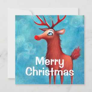 Rudolph the red nosed reindeer invitation