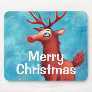 Rudolph the red nosed reindeer mouse mat