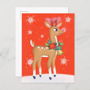 Rudolph The Red Nosed Reindeer Postcard