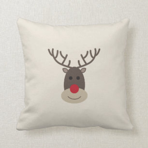 Rudolph the Red Nosed Reindeer Throw Pillow