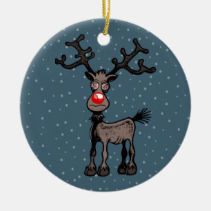 Rudolph the Reindeer Ceramic Tree Decoration