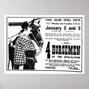 Rudolph Valentino 1921 vintage movie ad poster