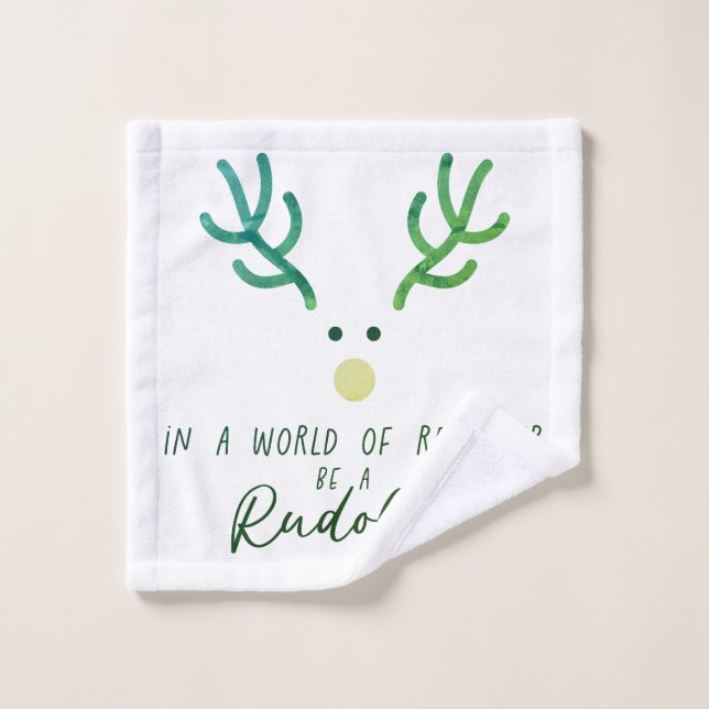 Rudolph Wash Towel (Wash Cloth)