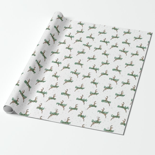 Rudolph Wrapping Paper (Unrolled)