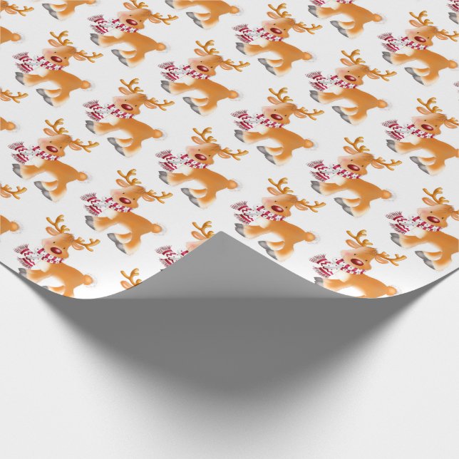 Rudolph Wrapping Paper (Corner)
