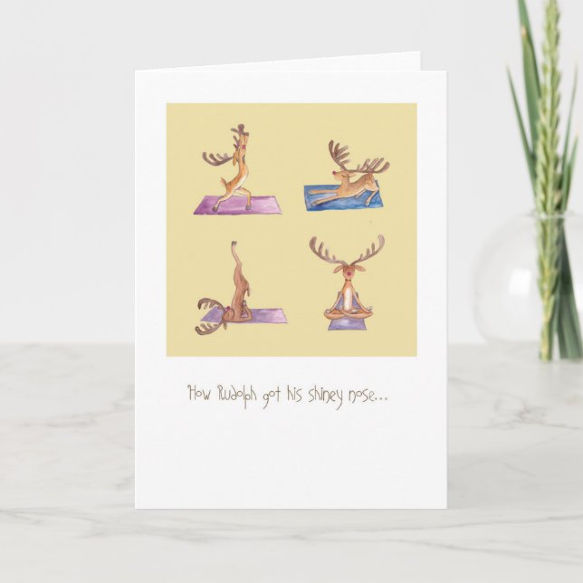 Rudolph Yoga Card (Front)