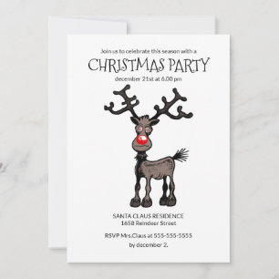Rudolphs Christmas Party Invitation