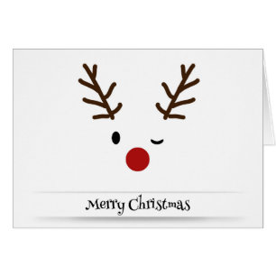 Rudolph's Merry Christmas Greeting Cards