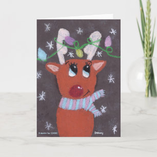 Rudolph's Sparkly Antlers - KidsArt for CHOC Card