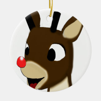 Rudulph the Reindeer Ceramic Tree Decoration
