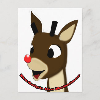 Rudulph the Reindeer Postcard