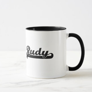 Rudy Classic Retro Name Design Mug