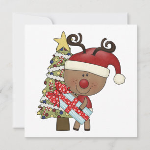 Rudy Reindeer Holiday Tree Card