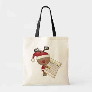 Rudy Reindeer Naughty or Nic Tote Bag