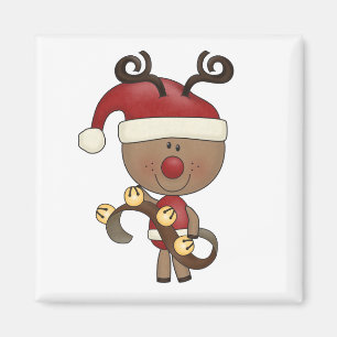 Rudy Reindeer With Bells Magnet