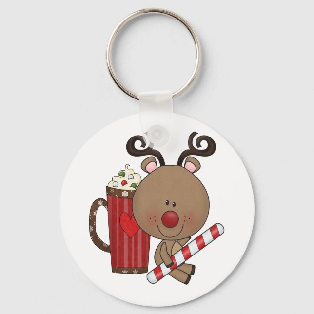Rudy Reindeer With Cocoa Key Ring (Front)