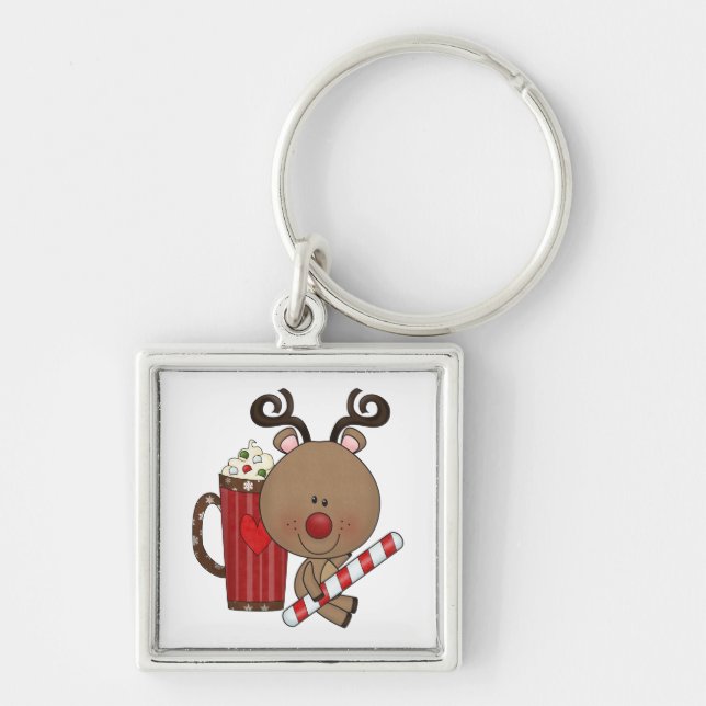 Rudy Reindeer With Cocoa Key Ring (Front)