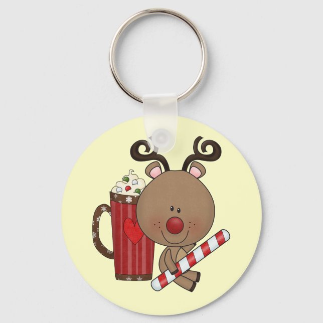Rudy Reindeer With Cocoa Key Ring (Front)