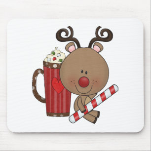 Rudy Reindeer With Cocoa Mouse Mat