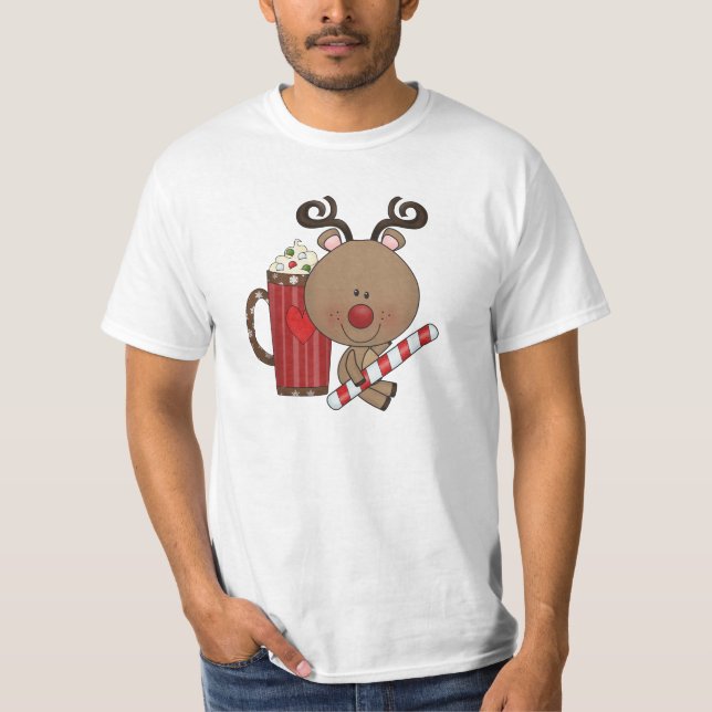 Rudy Reindeer With Cocoa T-Shirt (Front)