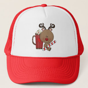 Rudy Reindeer With Cocoa Trucker Hat