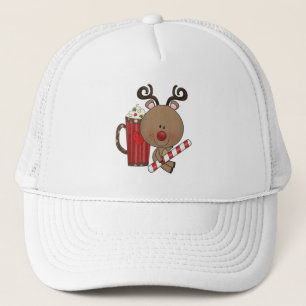 Rudy Reindeer With Cocoa Trucker Hat