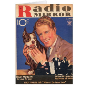Rudy Vallee and Scottie Dog Card