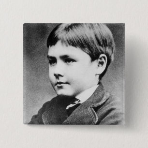 Rudyard Kipling, c.1870 15 Cm Square Badge