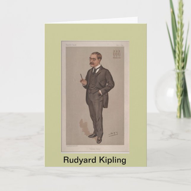 Rudyard Kipling Greeting Card (Front)